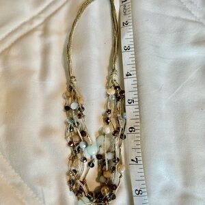 Elegant Multi-Strand Beaded Necklace
